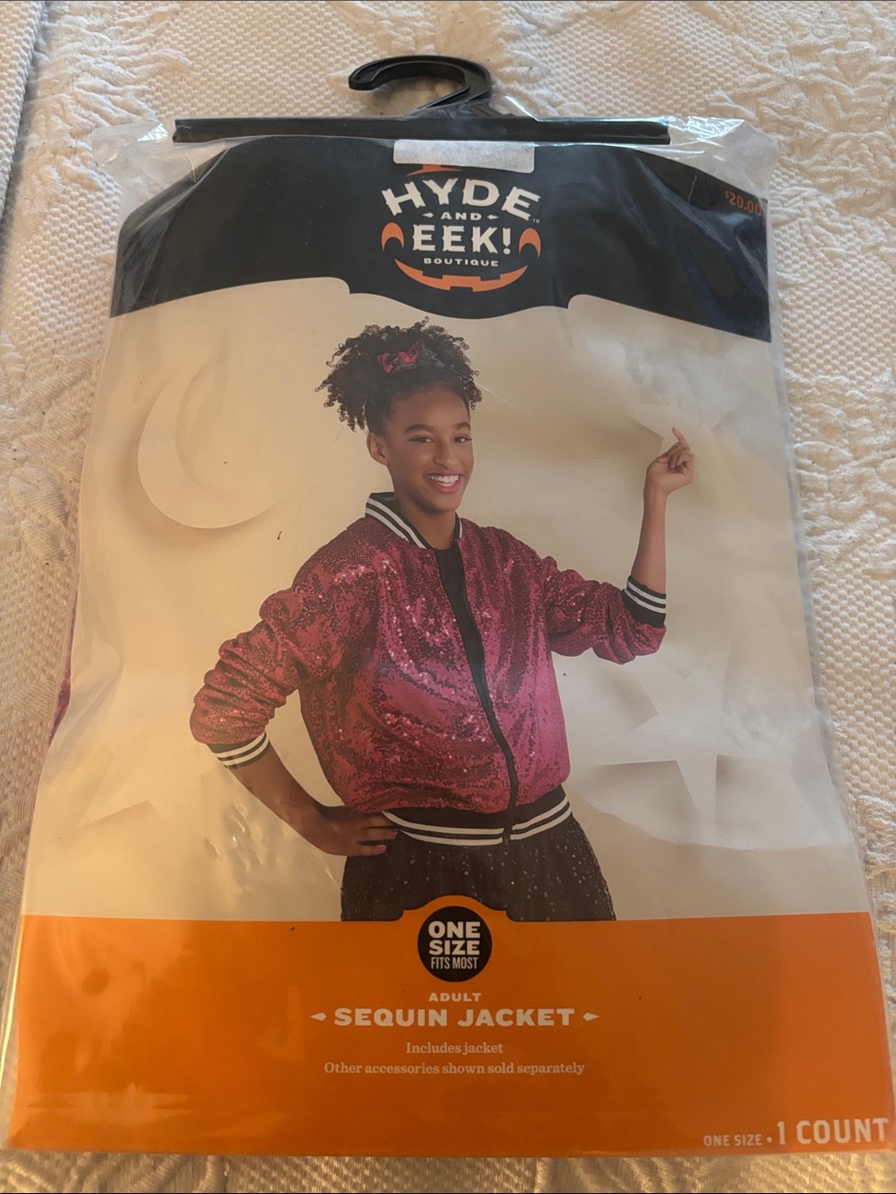 Pink Sequin Bomber Jacket by Hyde and Eek!